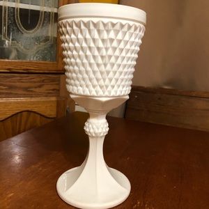 Milk glass vase